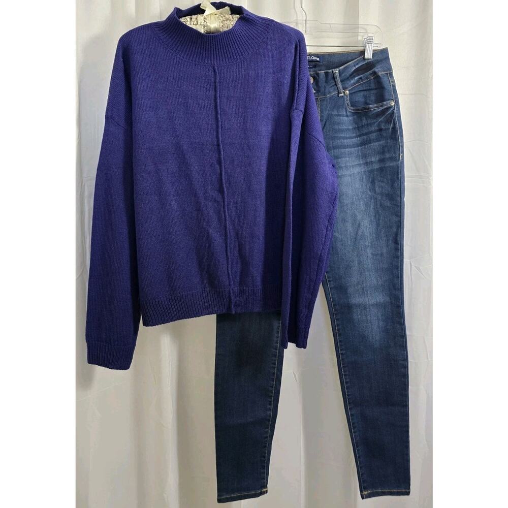 2pc New Lightweight Purple Pullover XL & NWT Wallflower Jeans 13/31